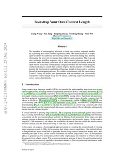 Bootstrap Your Own Context Length