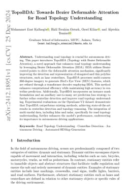 TopoBDA: Towards Bezier Deformable Attention for Road Topology Understanding