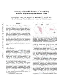 Improving Generative Pre-Training: An In-depth Study of Masked Image
  Modeling and Denoising Models