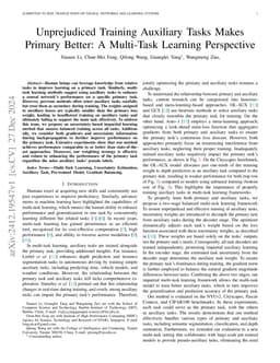 Unprejudiced Training Auxiliary Tasks Makes Primary Better: A Multi-Task
  Learning Perspective