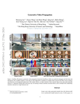 Generative Video Propagation