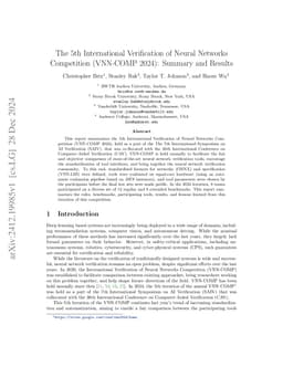 The Fifth International Verification of Neural Networks Competition (VNN-COMP 2024): Summary and Results