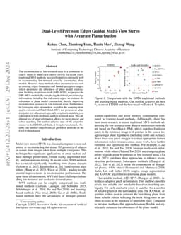 Dual-Level Precision Edges Guided Multi-View Stereo with Accurate Planarization