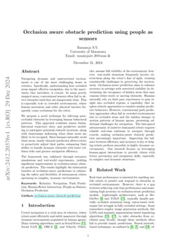 Occlusion aware obstacle prediction using people as sensors