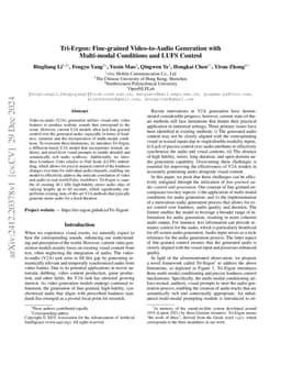 Tri-Ergon: Fine-grained Video-to-Audio Generation with Multi-modal Conditions and LUFS Control