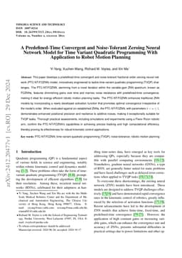 A Predefined-Time Convergent and Noise-Tolerant Zeroing Neural Network Model for Time Variant Quadratic Programming With Application to Robot Motion Planning