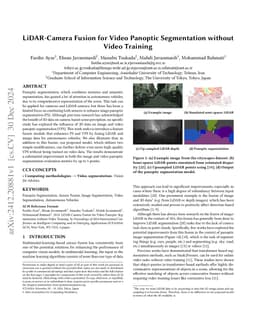 LiDAR-Camera Fusion for Video Panoptic Segmentation without Video Training