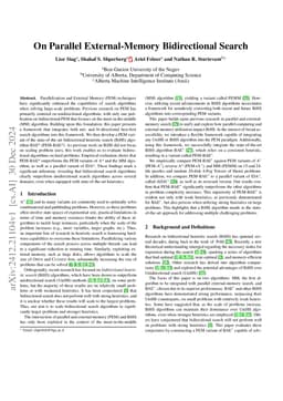 On Parallel External-Memory Bidirectional Search
