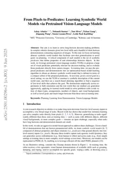 From Pixels to Predicates: Learning Symbolic World Models via Pretrained Vision-Language Models