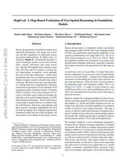MapEval: A Map-Based Evaluation of Geo-Spatial Reasoning in Foundation Models