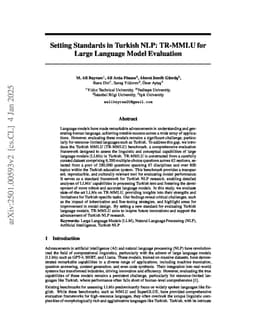 Setting Standards in Turkish NLP: TR-MMLU for Large Language Model Evaluation