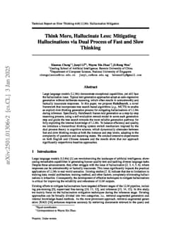 Think More, Hallucinate Less: Mitigating Hallucinations via Dual Process of Fast and Slow Thinking
