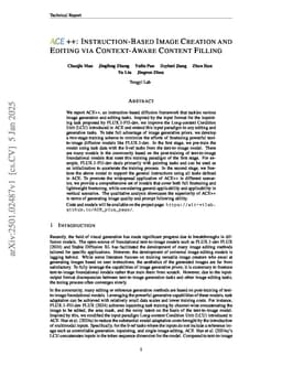 ACE++: Instruction-Based Image Creation and Editing via Context-Aware Content Filling