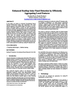 Enhanced Rooftop Solar Panel Detection by Efficiently Aggregating Local Features