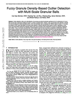 Fuzzy Granule Density-Based Outlier Detection with Multi-Scale Granular Balls