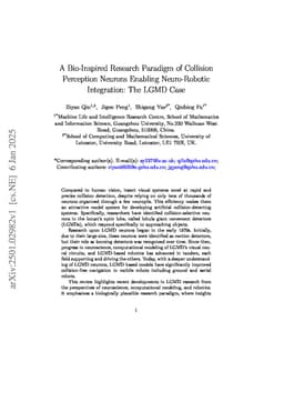 A Bio-Inspired Research Paradigm of Collision Perception Neurons Enabling Neuro-Robotic Integration: The LGMD Case