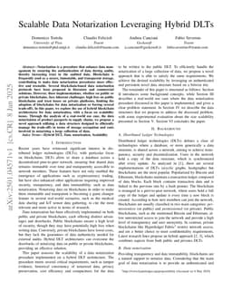 Scalable Data Notarization Leveraging Hybrid DLTs