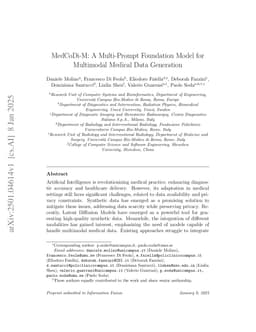 MedCoDi-M: A Multi-Prompt Foundation Model for Multimodal Medical Data Generation