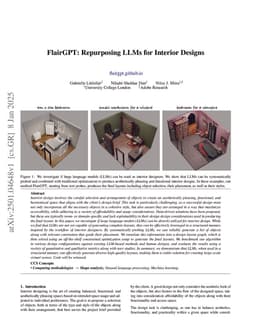 FlairGPT: Repurposing LLMs for Interior Designs