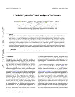 A Scalable System for Visual Analysis of Ocean Data