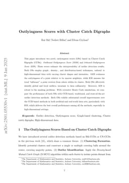 Outlyingness Scores with Cluster Catch Digraphs