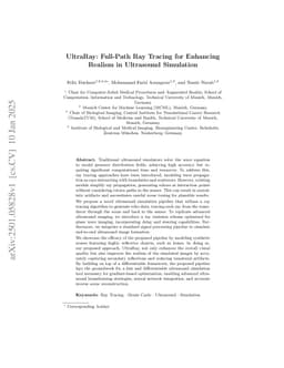 UltraRay: Full-Path Ray Tracing for Enhancing Realism in Ultrasound Simulation