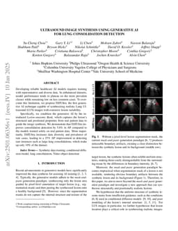 Ultrasound Image Synthesis Using Generative AI for Lung Ultrasound Detection