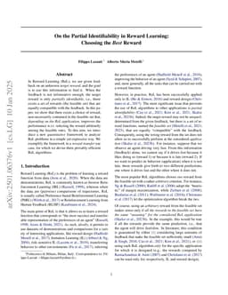 On the Partial Identifiability in Reward Learning: Choosing the Best Reward
