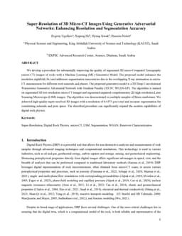 Super-Resolution of 3D Micro-CT Images Using Generative Adversarial Networks: Enhancing Resolution and Segmentation Accuracy
