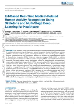 IoT-Based Real-Time Medical-Related Human Activity Recognition Using Skeletons and Multi-Stage Deep Learning for Healthcare