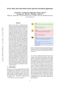 PoAct: Policy and Action Dual-Control Agent for Generalized Applications