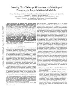Boosting Text-To-Image Generation via Multilingual Prompting in Large Multimodal Models