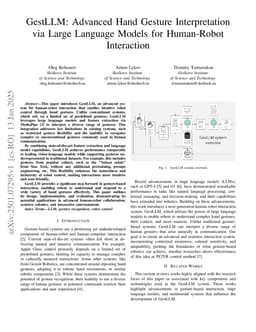 GestLLM: Advanced Hand Gesture Interpretation via Large Language Models for Human-Robot Interaction