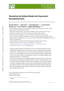 Simulating the Hubbard Model with Equivariant Normalizing Flows