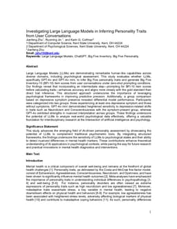 Investigating Large Language Models in Inferring Personality Traits from User Conversations