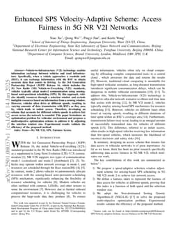 Enhanced SPS Velocity-adaptive Scheme: Access Fairness in 5G NR V2I Networks