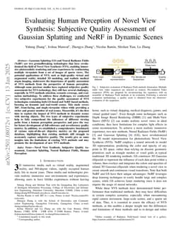 Evaluating Human Perception of Novel View Synthesis: Subjective Quality Assessment of Gaussian Splatting and NeRF in Dynamic Scenes