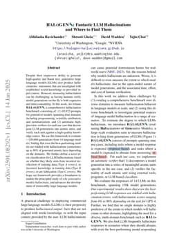 HALoGEN: Fantastic LLM Hallucinations and Where to Find Them