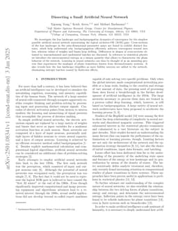 Dissecting a Small Artificial Neural Network