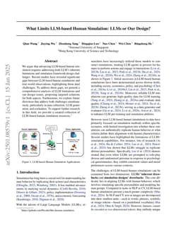 What Limits LLM-based Human Simulation: LLMs or Our Design?
