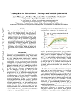 Average-Reward Reinforcement Learning with Entropy Regularization