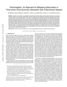 ChartInsighter: An Approach for Mitigating Hallucination in Time-series Chart Summary Generation with A Benchmark Dataset