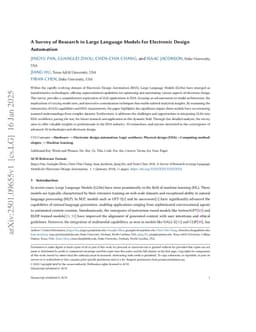 A Survey of Research in Large Language Models for Electronic Design Automation