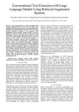 Conversational Text Extraction with Large Language Models Using Retrieval-Augmented Systems