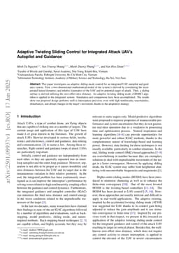 Adaptive Twisting Sliding Control for Integrated Attack UAV's Autopilot and Guidance