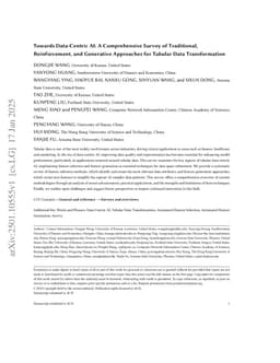 Towards Data-Centric AI: A Comprehensive Survey of Traditional, Reinforcement, and Generative Approaches for Tabular Data Transformation