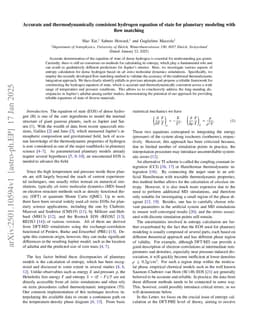 Accurate and thermodynamically consistent hydrogen equation of state for planetary modeling with flow matching