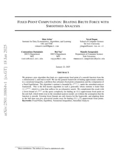 Fixed Point Computation: Beating Brute Force with Smoothed Analysis