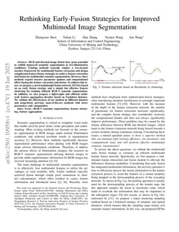 Rethinking Early-Fusion Strategies for Improved Multimodal Image Segmentation