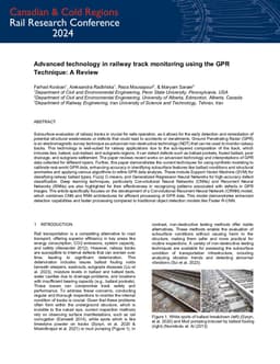Advanced technology in railway track monitoring using the GPR Technique: A Review